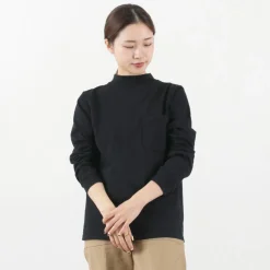 GOODWEAR / Long Sleeve Mock Neck Pocket T-Shirt