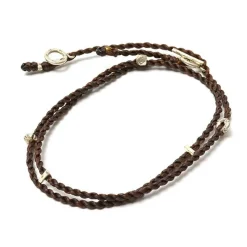 PHADUA / Wax Cord Silver Necklace