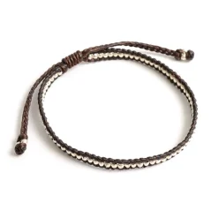 PHADUA / Wax Cord Silver Series Anklet